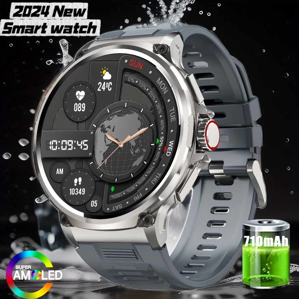 Reloj inteligente para deportes al aire libre con pantalla táctil HD, larga duración de batería, compatible con iPhone y Android