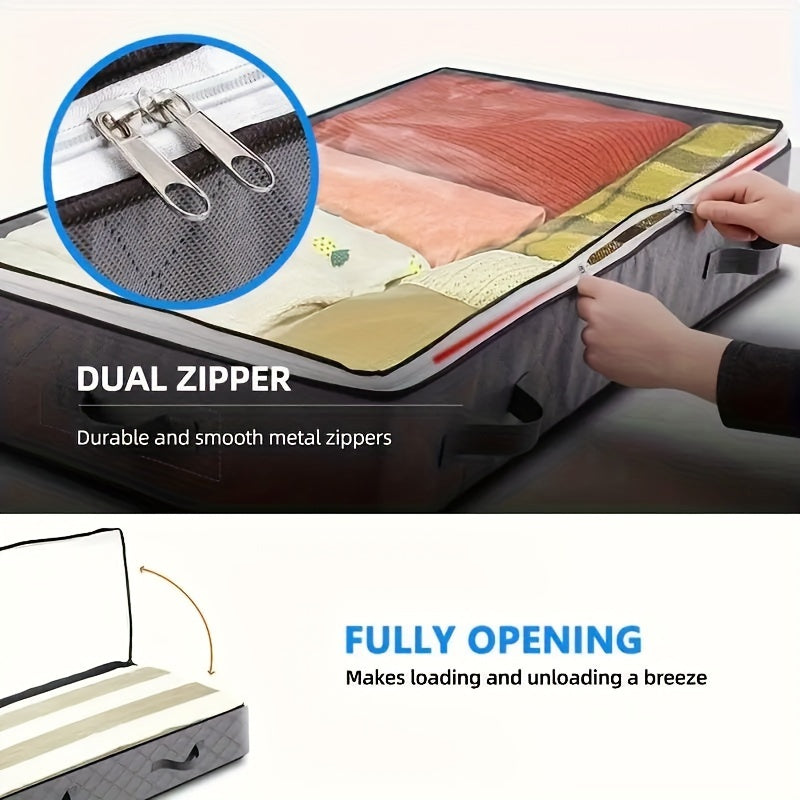 Foldable Storage Bags for Quilts Bedding Dustproof Handles Pack of 1 3 or 5