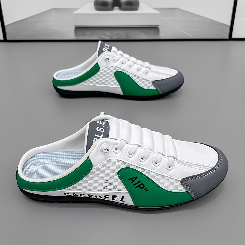 Men's Breathable PU Slip-On Casual Shoes Non-Slip Outdoor Walking