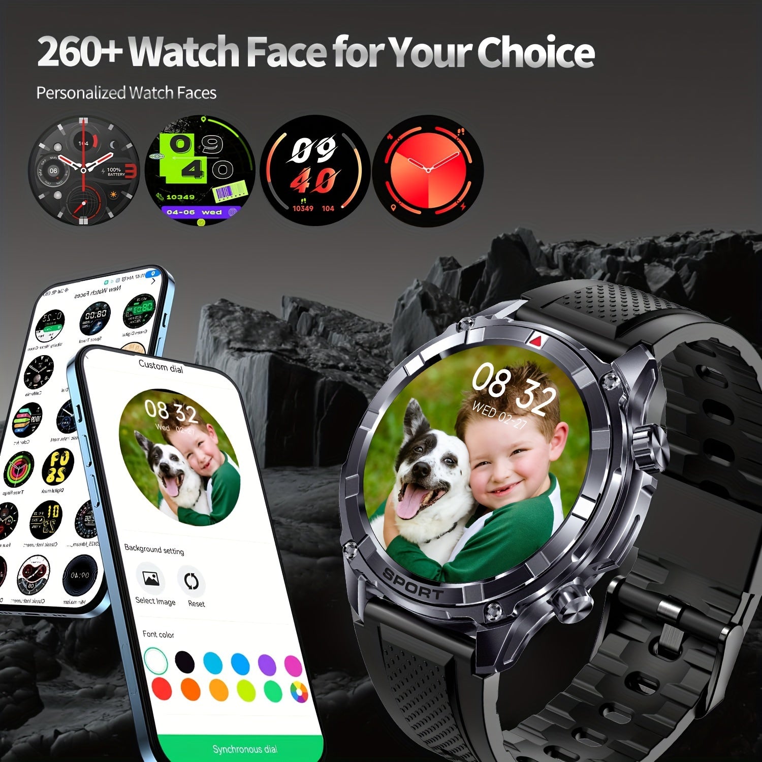 INNOFOVO erkaklar uchun aqlli soati 3.86 sm HD ekran, AI ovozli yordamchi, ob-havo prognozi, uyqu kuzatuvchisi, 100+ sport rejimi, simsiz qo'ng'iroq, zanglamaydigan po'latdan yasalgan tasma va USB zaryadlash imkoniyatlariga ega.