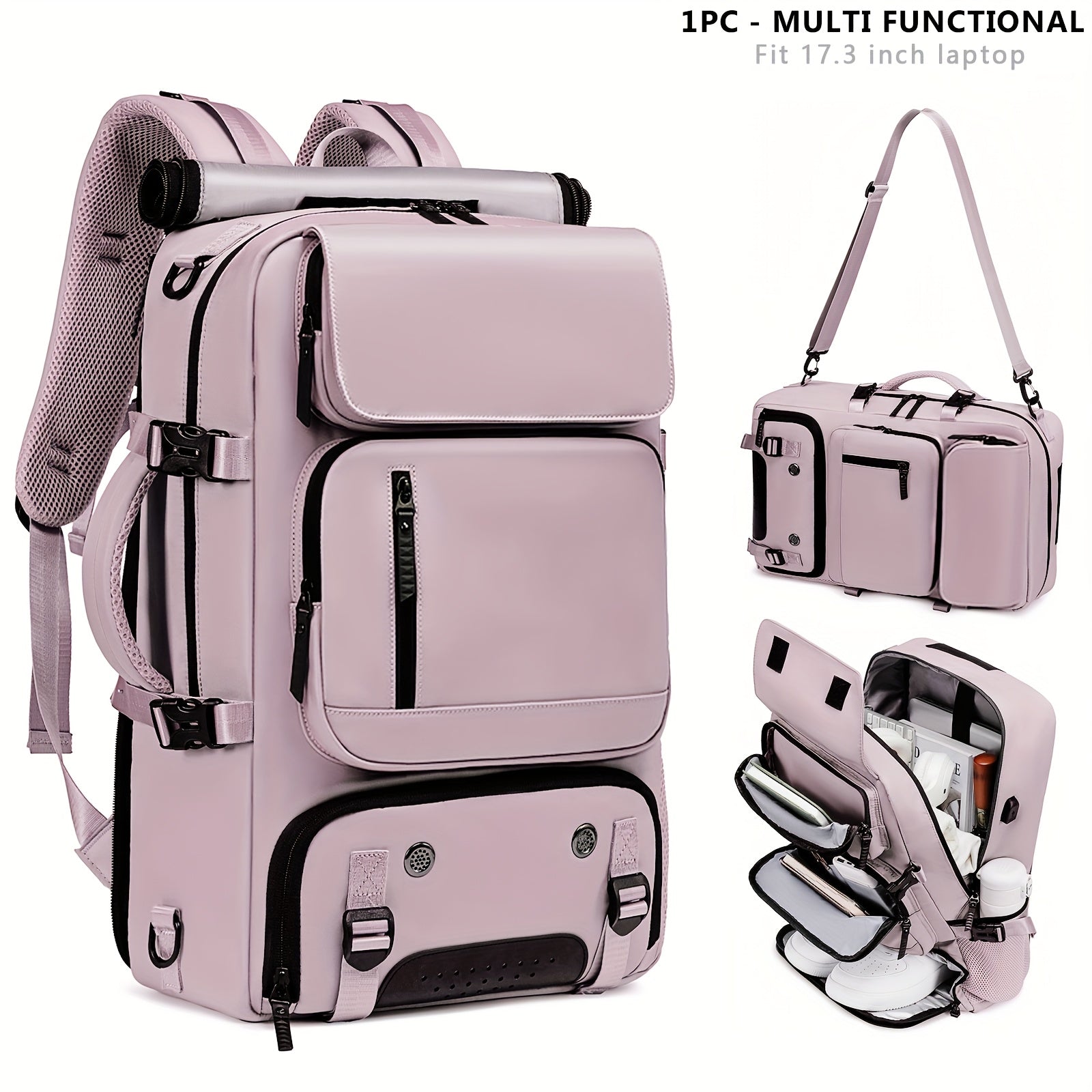 Kengaytirilgan katta ruksak, oyoq kiyim bo'limi va USB porti bilan ochiq havoda faoliyatlar, biznes va kollej uchun. Erkaklar va ayollar uchun ajoyib sovg'a g'oyasi.