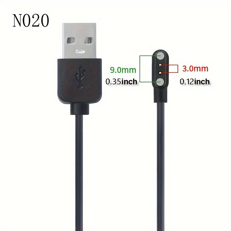 2024 Smart Watch Magnetic Charging Cable for 2-Pin and 4-Pin Devices