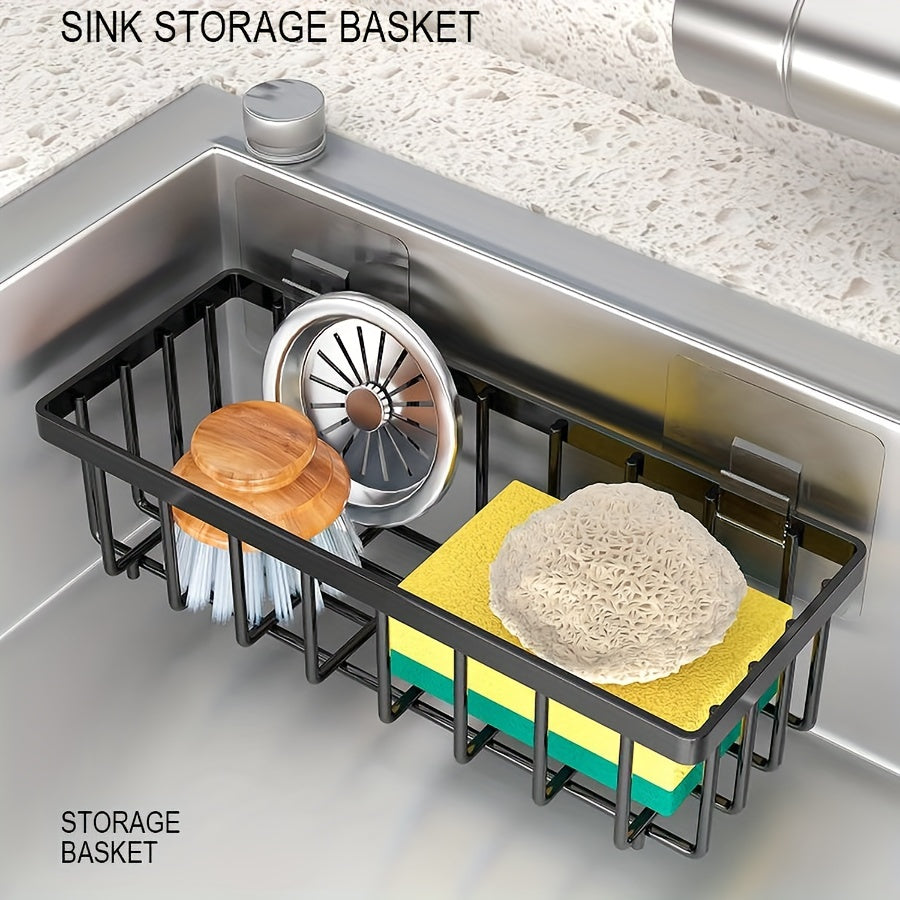 Contenedor de plástico azul para organización de despensa de cocina