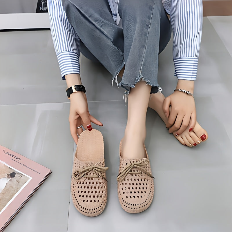 Ayollar yozgi slip-on sandallari, sirpanishga qarshi, havuz partisi uchun, kundalik flatlar