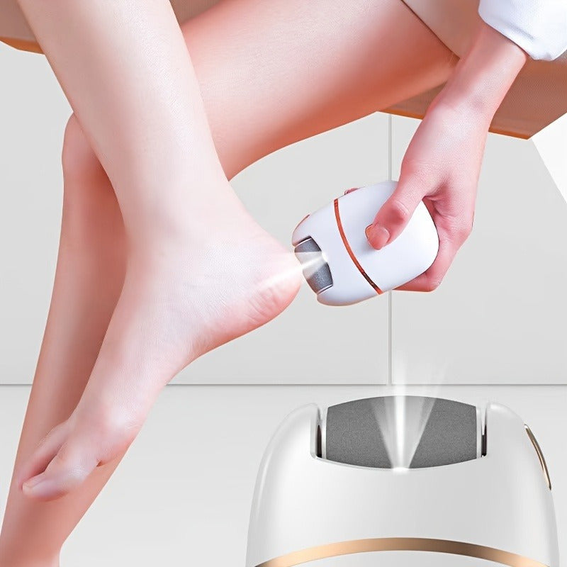 Electric Foot Scrubber for Dead Skin Callus Removal Rechargeable USB Charging Foot Care Tool for Adults and Family Travel