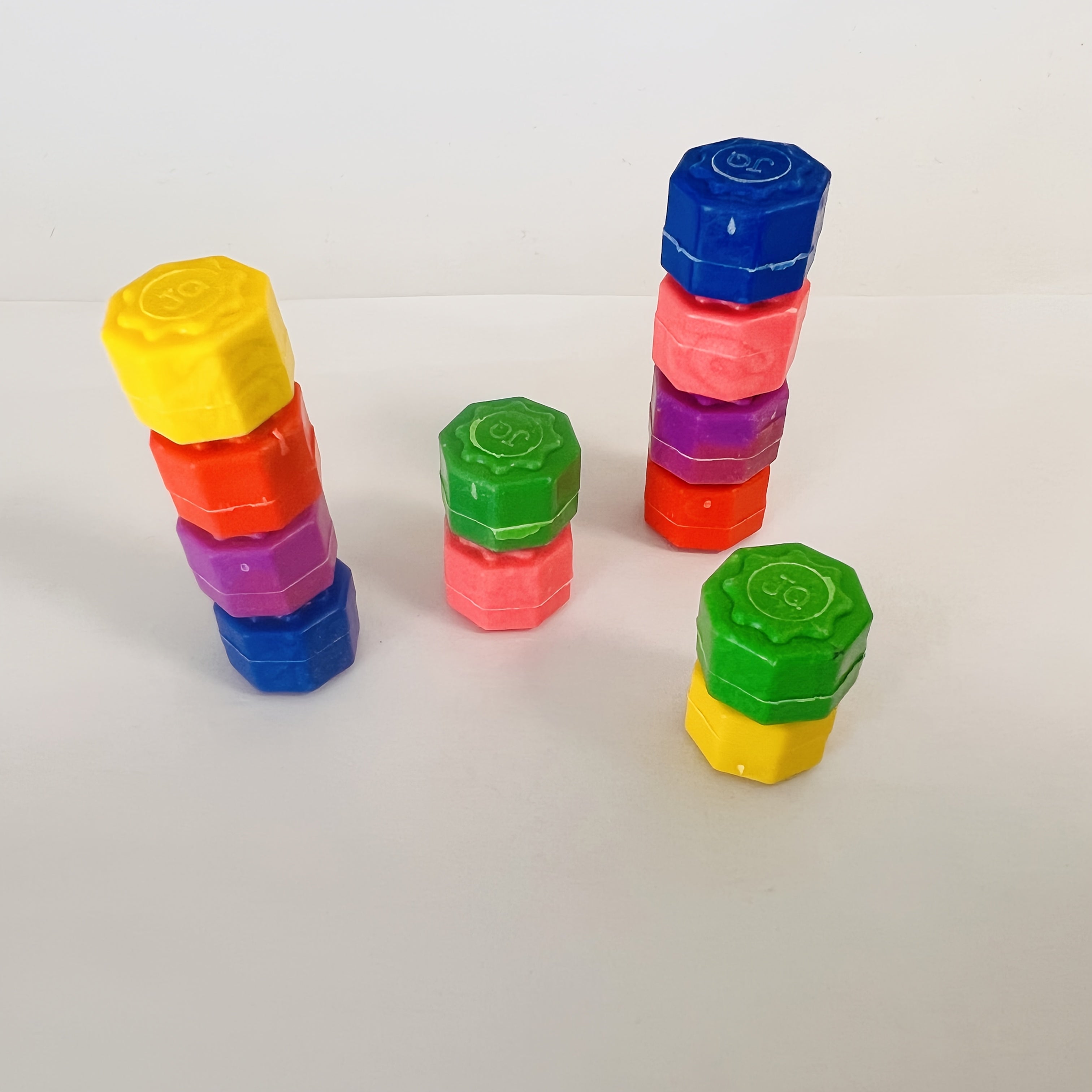 Juego al aire libre para adultos, plástico Gonggi, clásico coreano, piedra-agarre, colorido