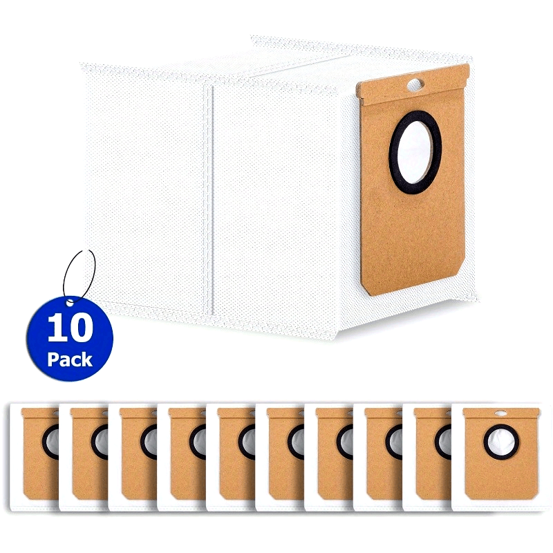 Replacement Dust Bags for Self-Emptying Robot Vacuum 10 Pack