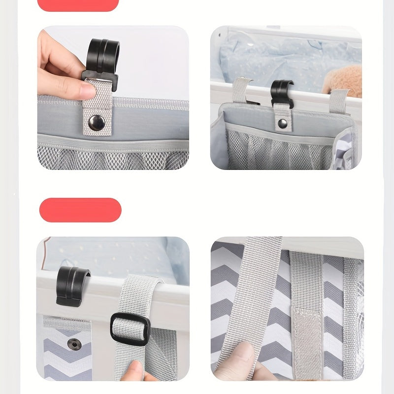 Baby Diaper Organizer Hanging Bag Oxford Cloth for Diapers and Clothes