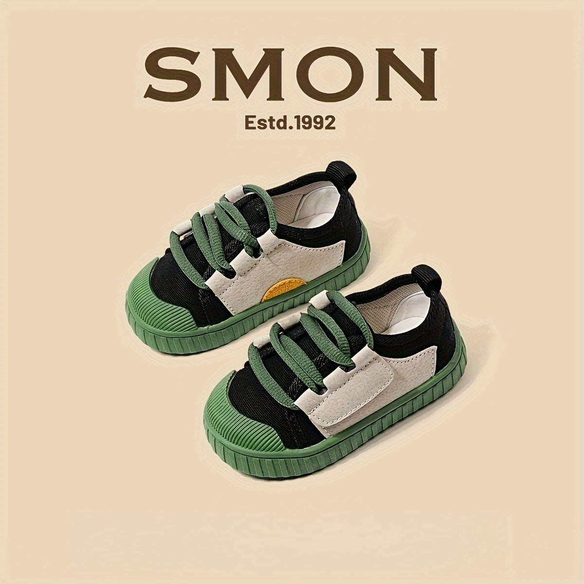 Kids Canvas Shoes Boys Girls Breathable Non-Slip Low Top Rubber Sole