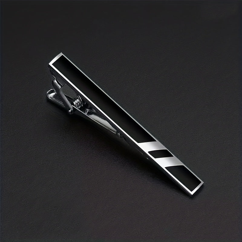 Men's Formal Business Wear Accessories Striped Tie Clip