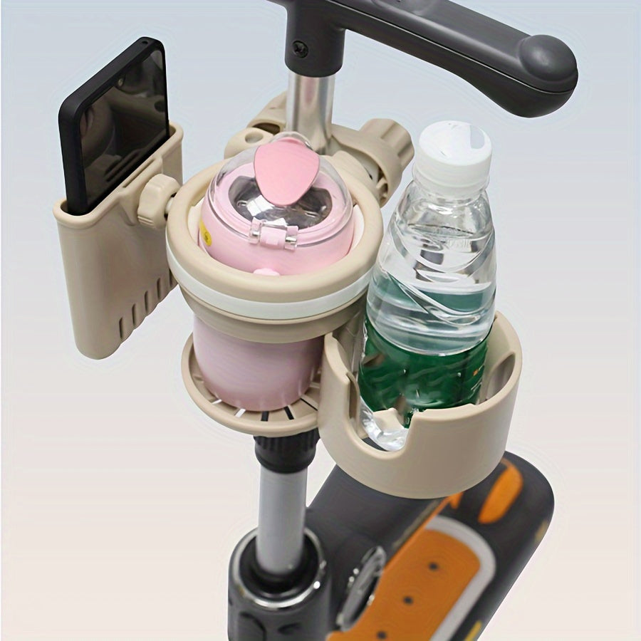 Stroller Cup Holder with Storage Rack and Phone Holder for Baby Carriage