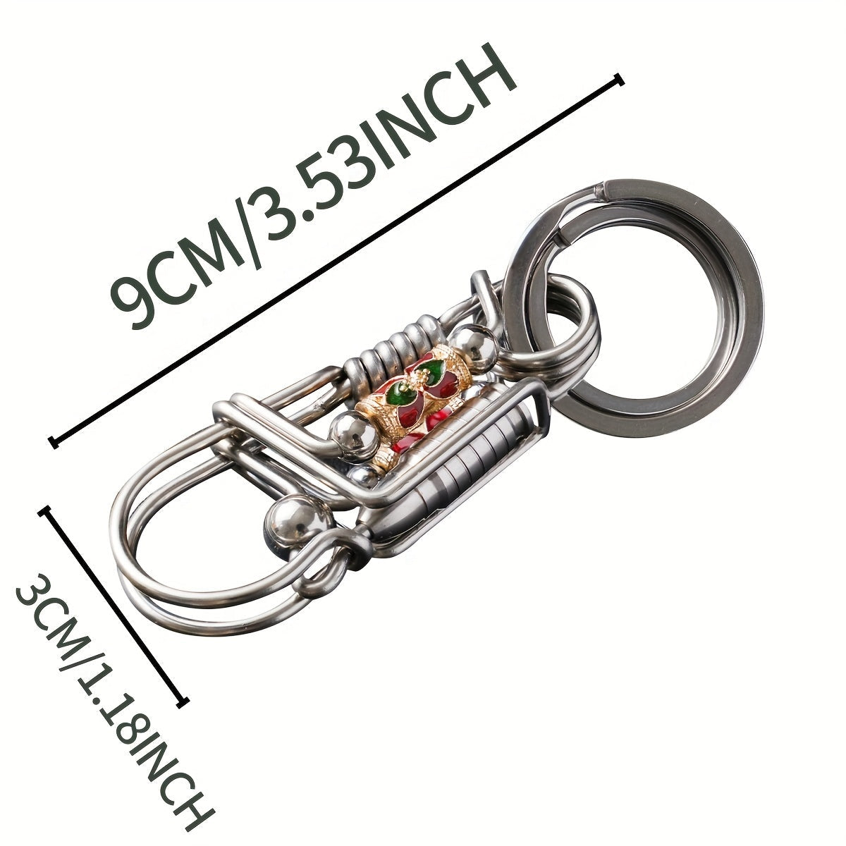 Handcrafted Stainless Steel Keychain Durable Keyring Gift Accessory