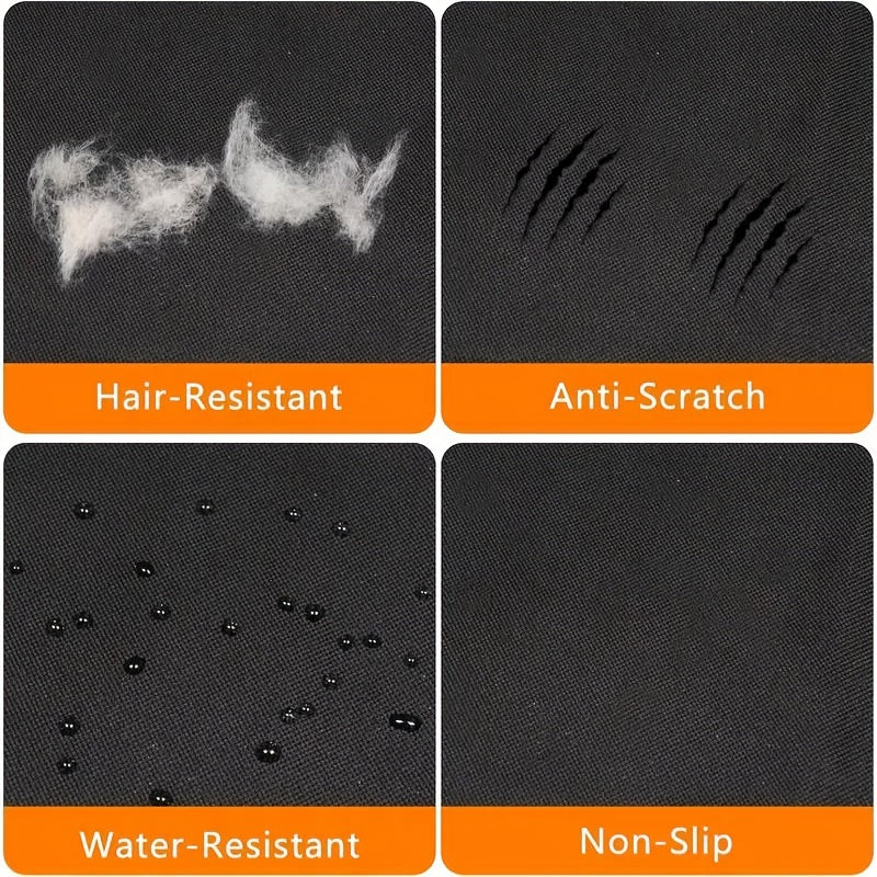 Waterproof Black Fabric Trunk Liner Protector for Small Trucks and SUVs