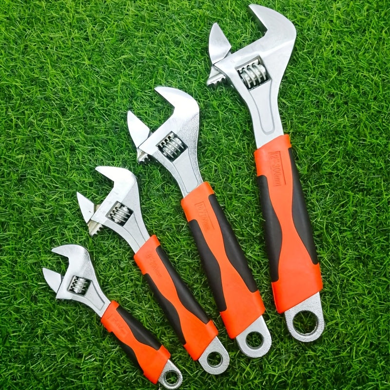 Llave ajustable de 6 pulgadas para tareas manuales, herramienta de mano de metal resistente