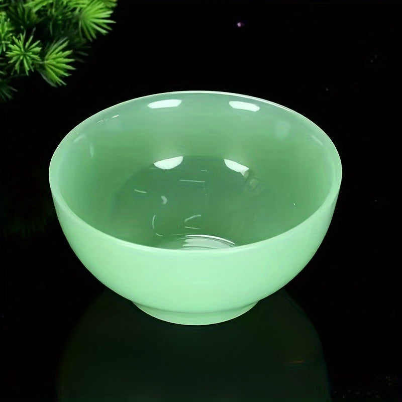 Natural Jade Bowls Set 2-Piece Kitchenware Leak Proof Washable