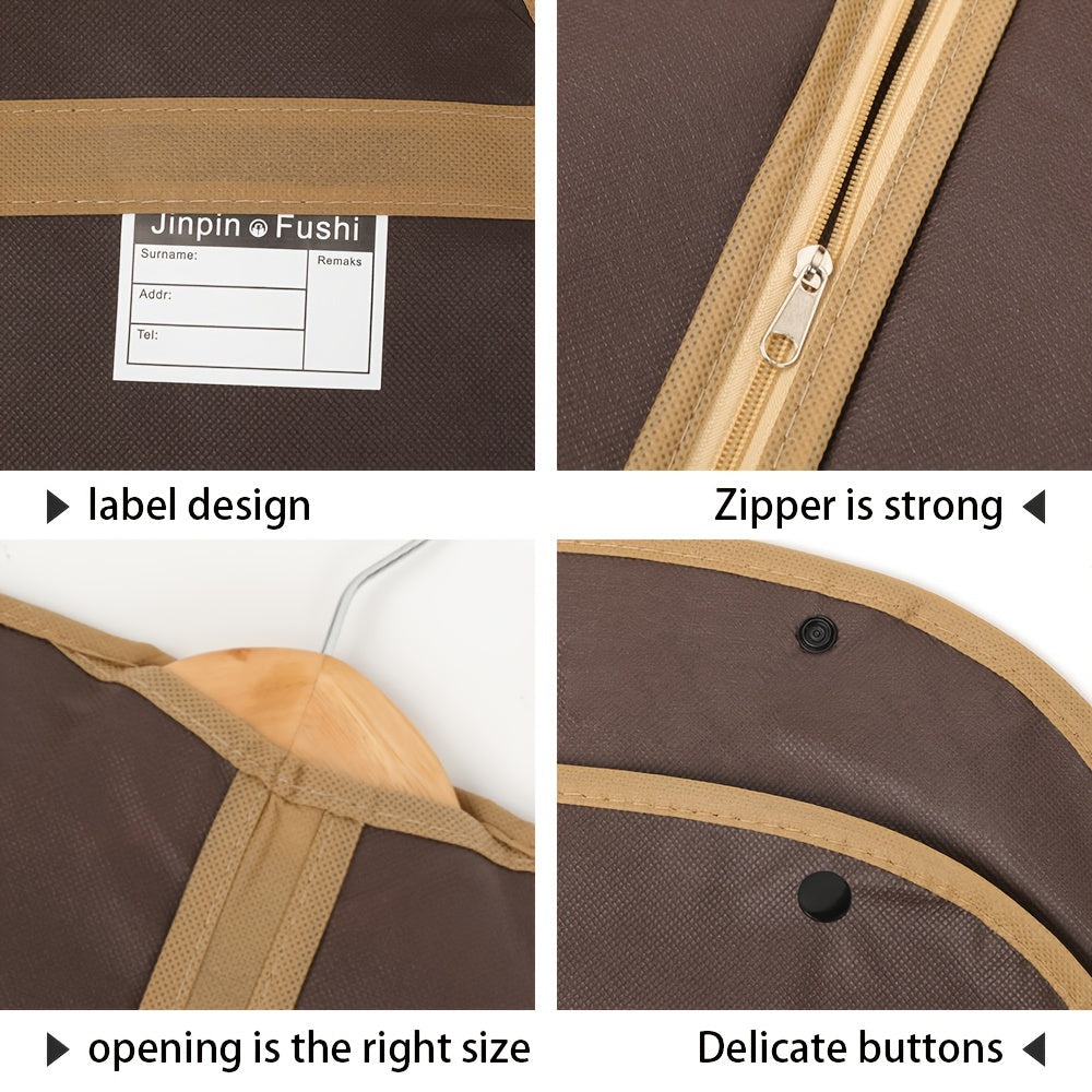 Cloth Storage Bag with Zipper Portable Foldable Dustproof Clothes Organizer