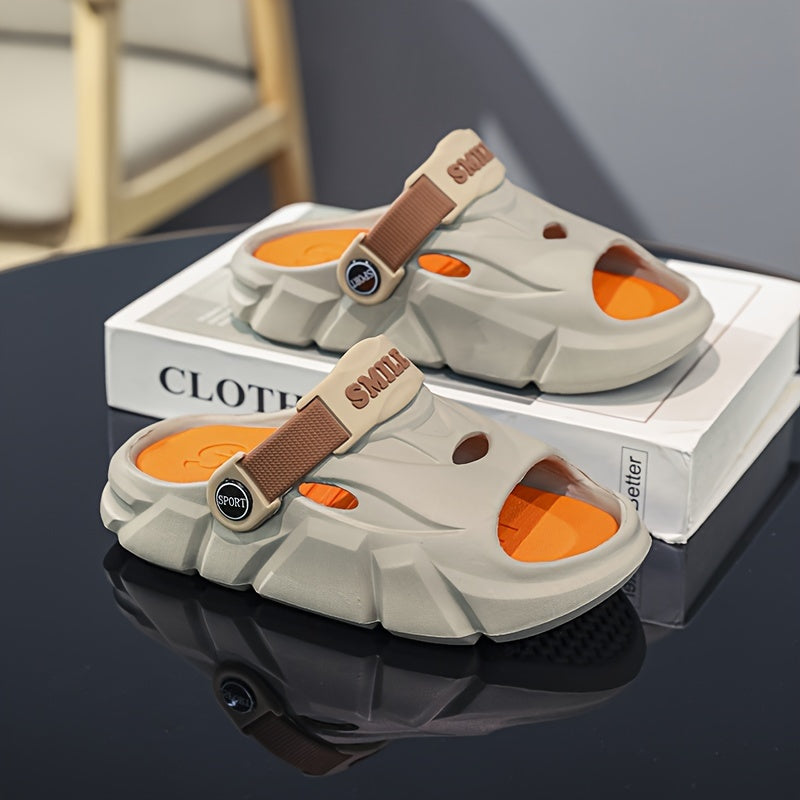 Boys Summer Open-Toe Slip-On Sandals Lightweight Breathable EVA Casual