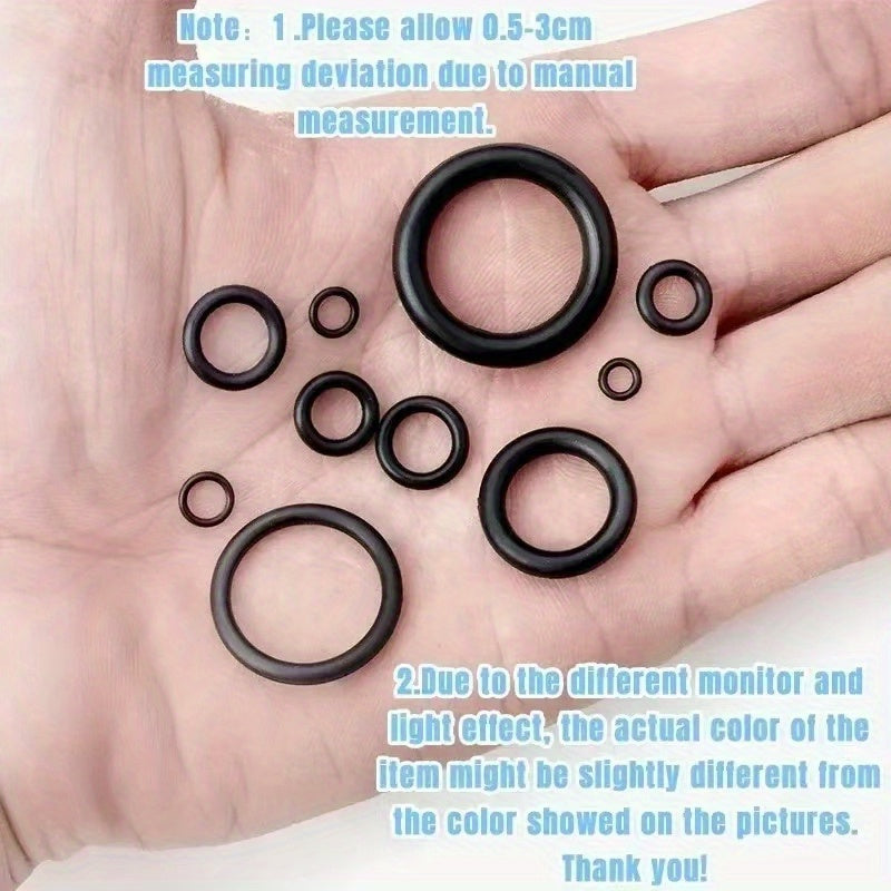 225-Piece O-Ring Kit Rubber Seals for Automotive Machinery Oil Water Resistant