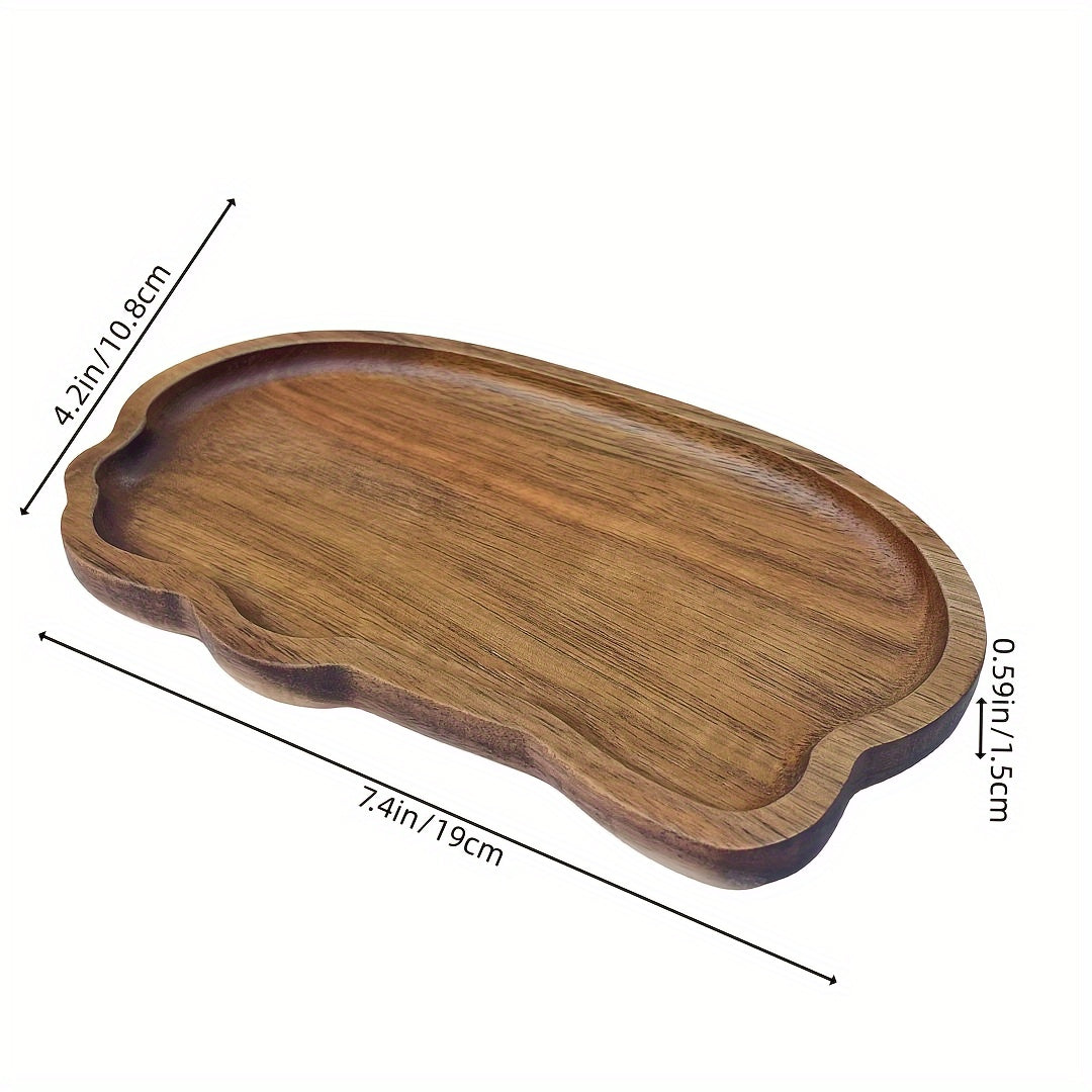 Acacia Wood Serving Tray 29x10.6cm for Home Decor and Food Presentation