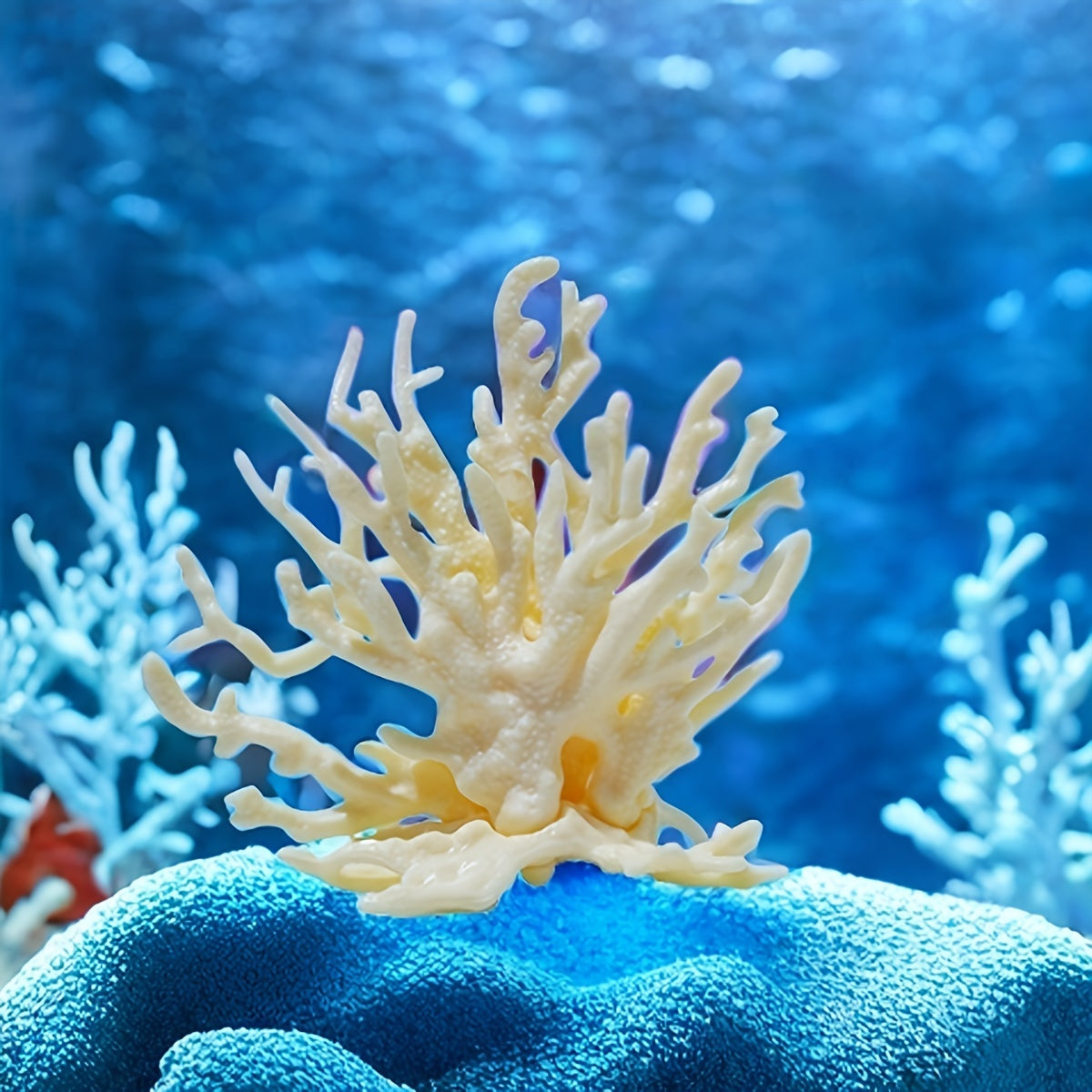 Lifelike PVC Coral Reef Aquarium Decor for Fish Tanks Saltwater and Freshwater Landscaping