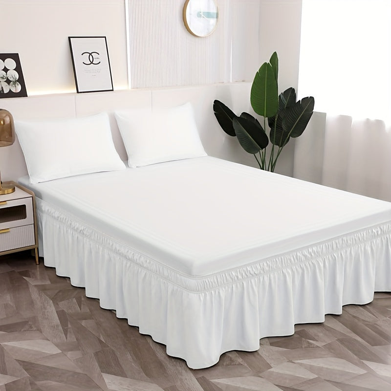 Microfiber Bed Skirt with Elastic Bands, 95g Ultra-Fine Material