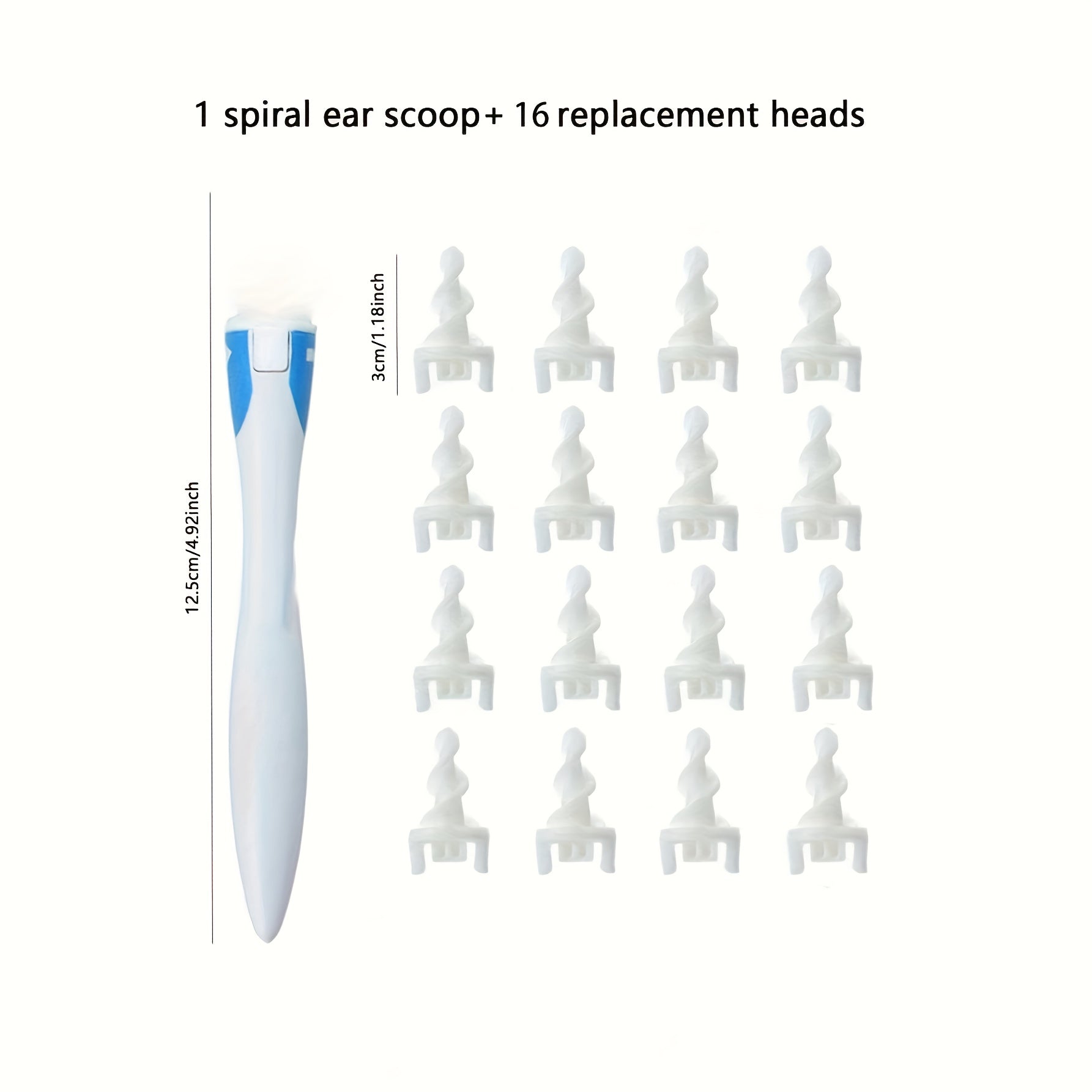 17-Piece Silicone Ear Wax Removal Kit with Rotating Tips for Adults