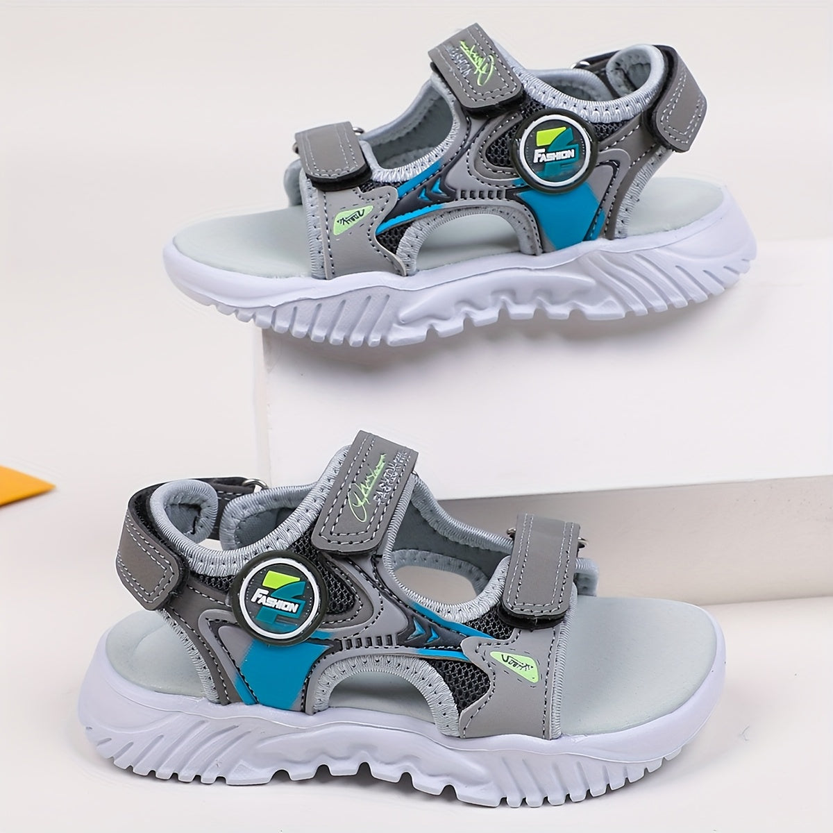 Kids' Floral Sandals with Adjustable Straps Non-Slip Sole Breathable Summer Footwear