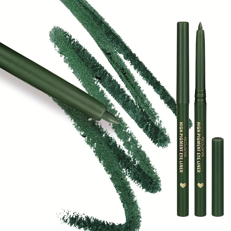 Women's Waterproof Gel Eyeliner Pen Green No Smudge Long-Lasting