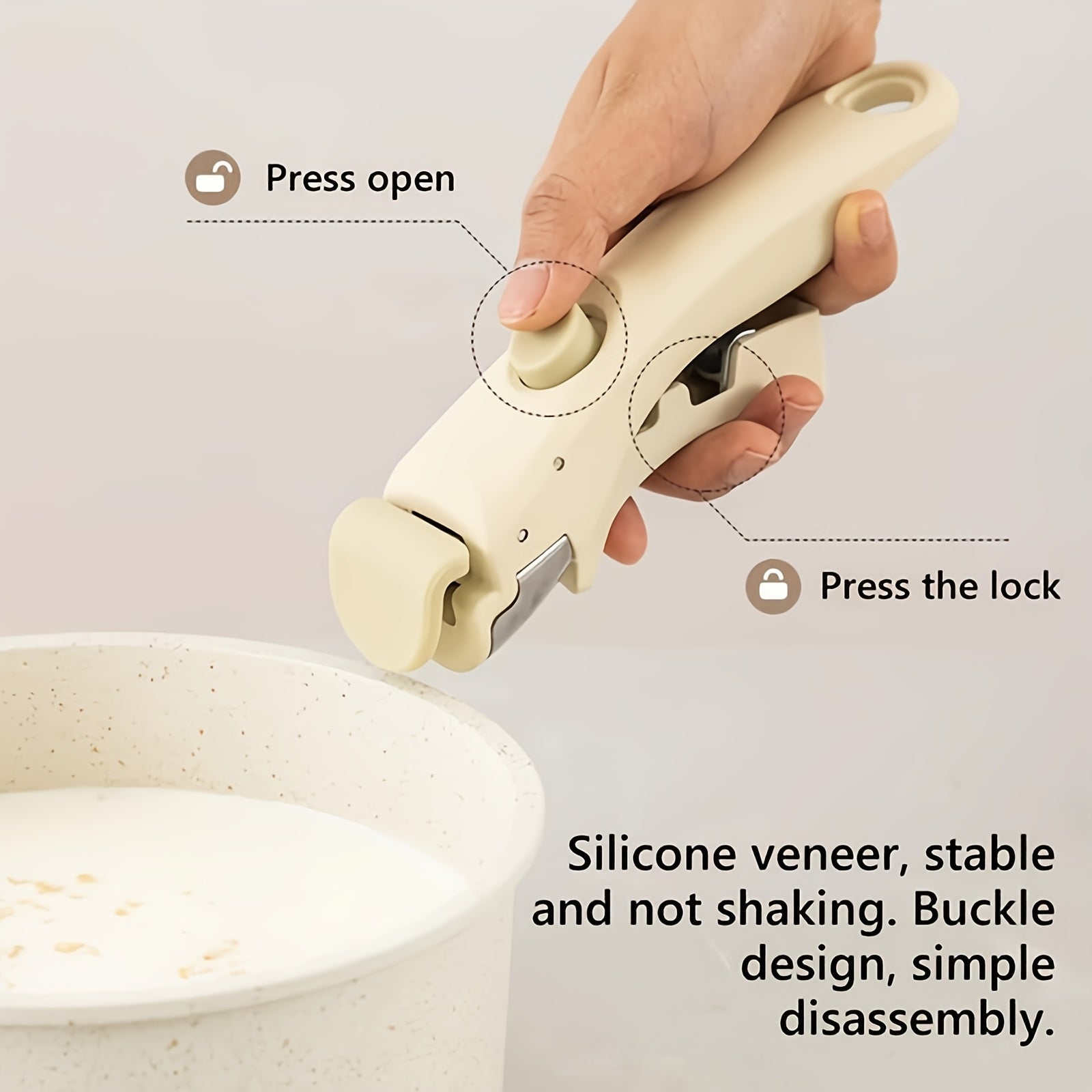 Набор посуды с антипригарным покрытием - включает 5 предметов с съемными ручками, изготовлен из алюминия для легкой очистки - идеально подходит для домашнего и ресторанного использования