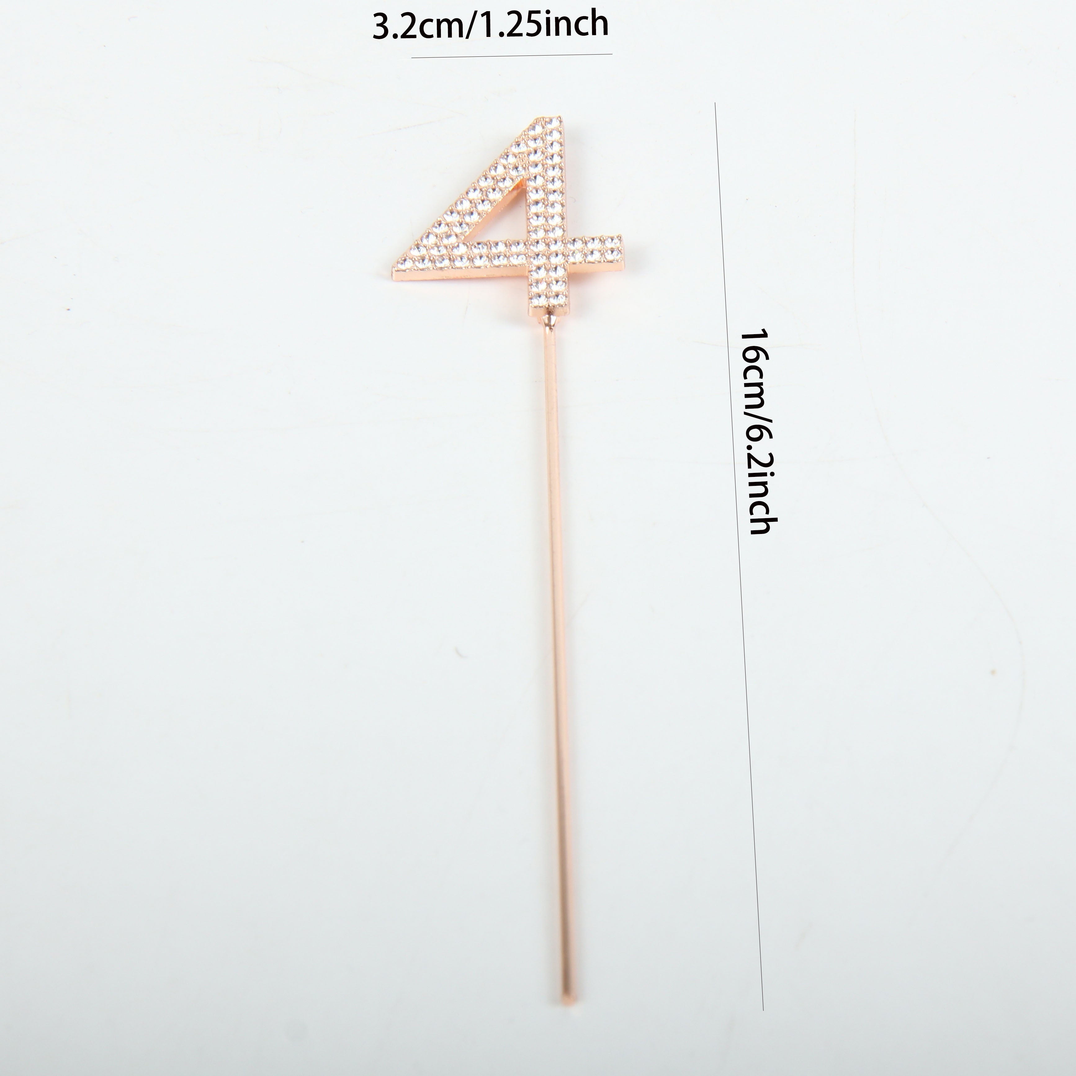 Gold or Silver Rhinestone Cake Topper for Birthdays Weddings and Showers