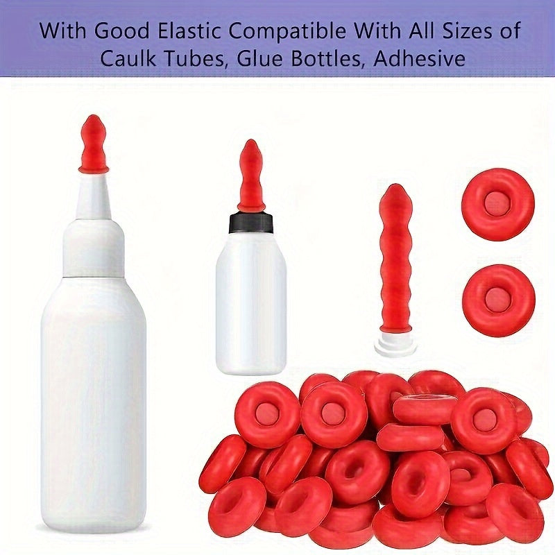 10 dona Qizil rezin Kalafatni tejash uchun qopqoq va muhr uchun qopqoq uchun qopqoq