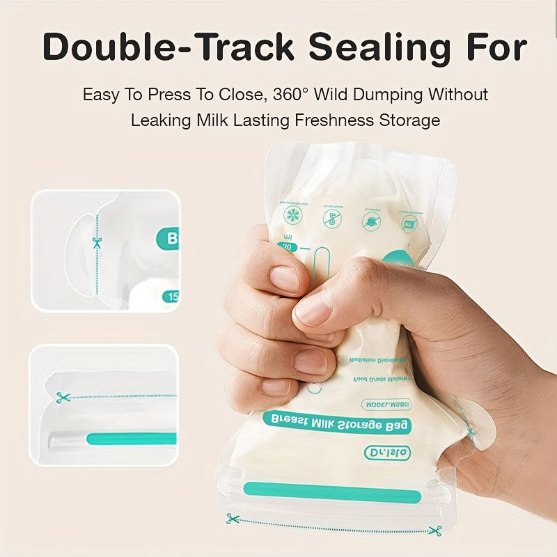 Breastmilk Storage Bags 150ml Self-Standing 10/30/100pcs for Easy Feeding