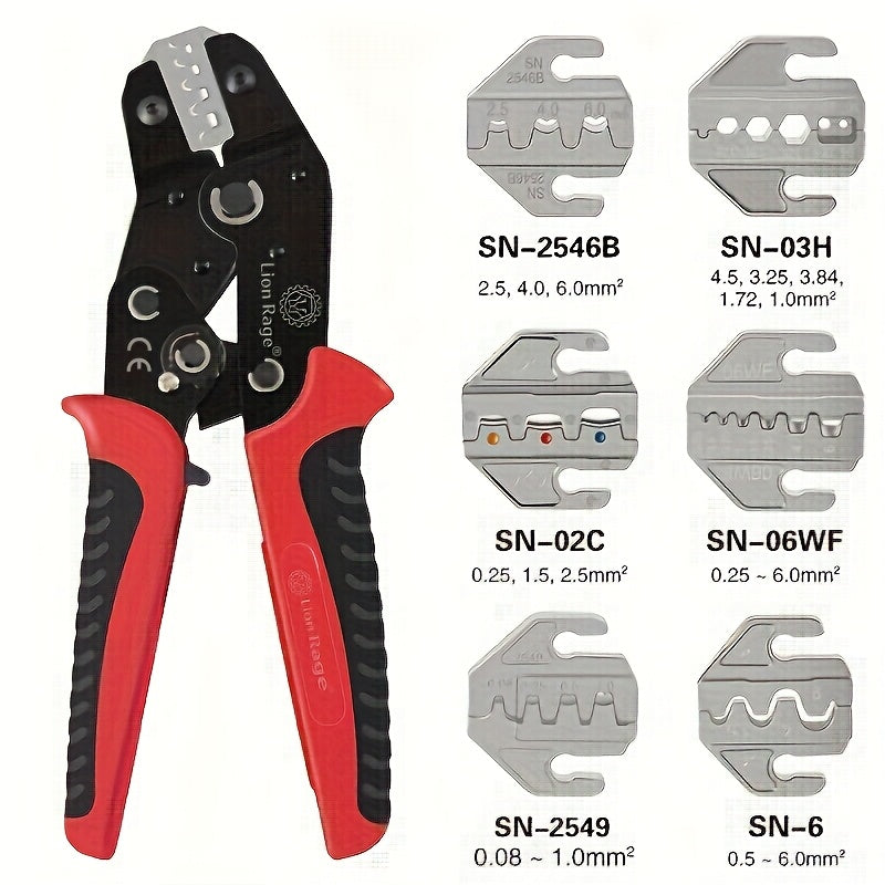 Terminal klamp va ulanishlar uchun ko‘p tishli qisqichli crimping asboblar to‘plami