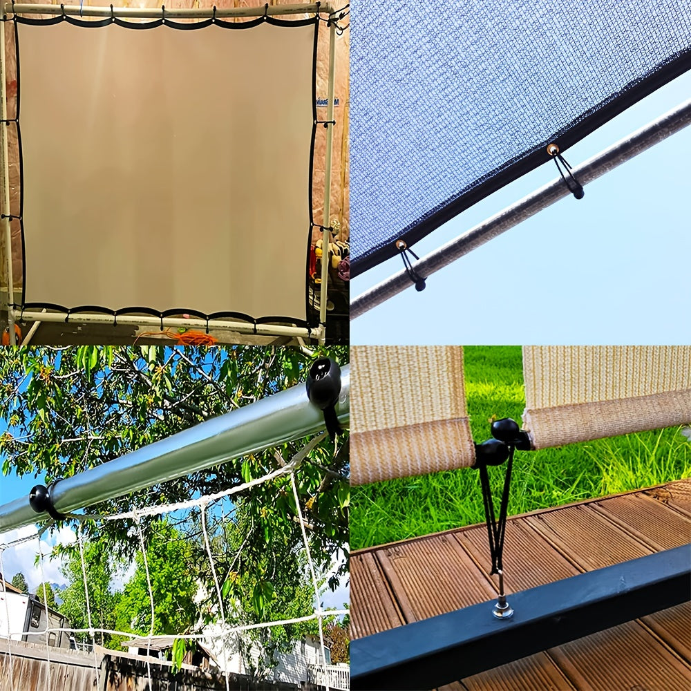 Paquete de 20/50 cordones elásticos de alta resistencia de 15.24cm, amarillos, para asegurar lonas, camping