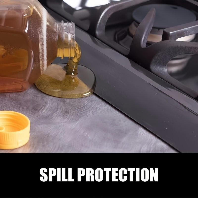 Cubierta de silicona para la brecha de la estufa de cocina con protector de salpicaduras de tira autoadhesiva