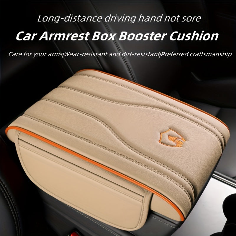 Memory Foam Car Armrest Cushion Stylish Comfortable Anti-Slip Easy Install