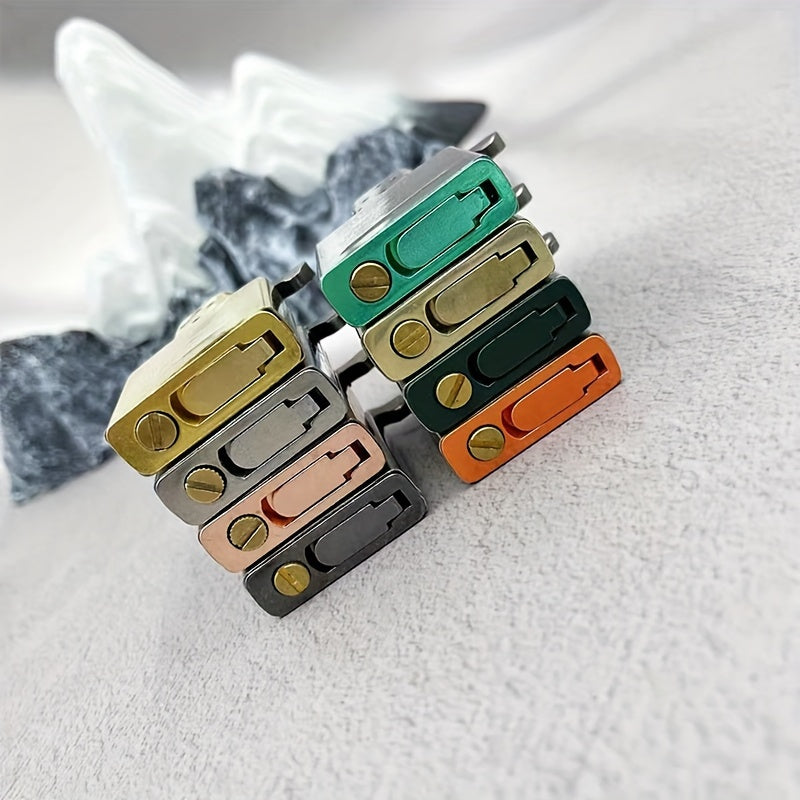 Unisex Alloy Sealing Pad with Silicone Inner Base for Lighters