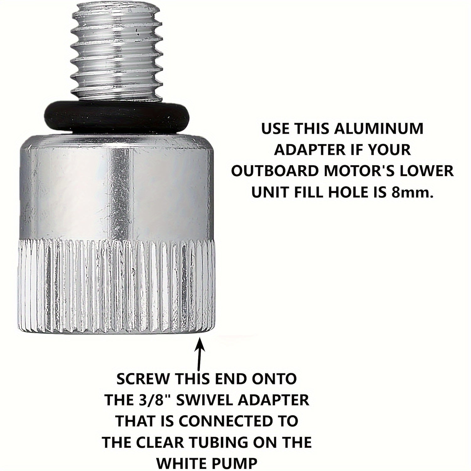 Marin uskunalari yog'ini o'tkazish nasosi, tashqi motorlar uchun, moslashuvchan shlang va burilish bilan