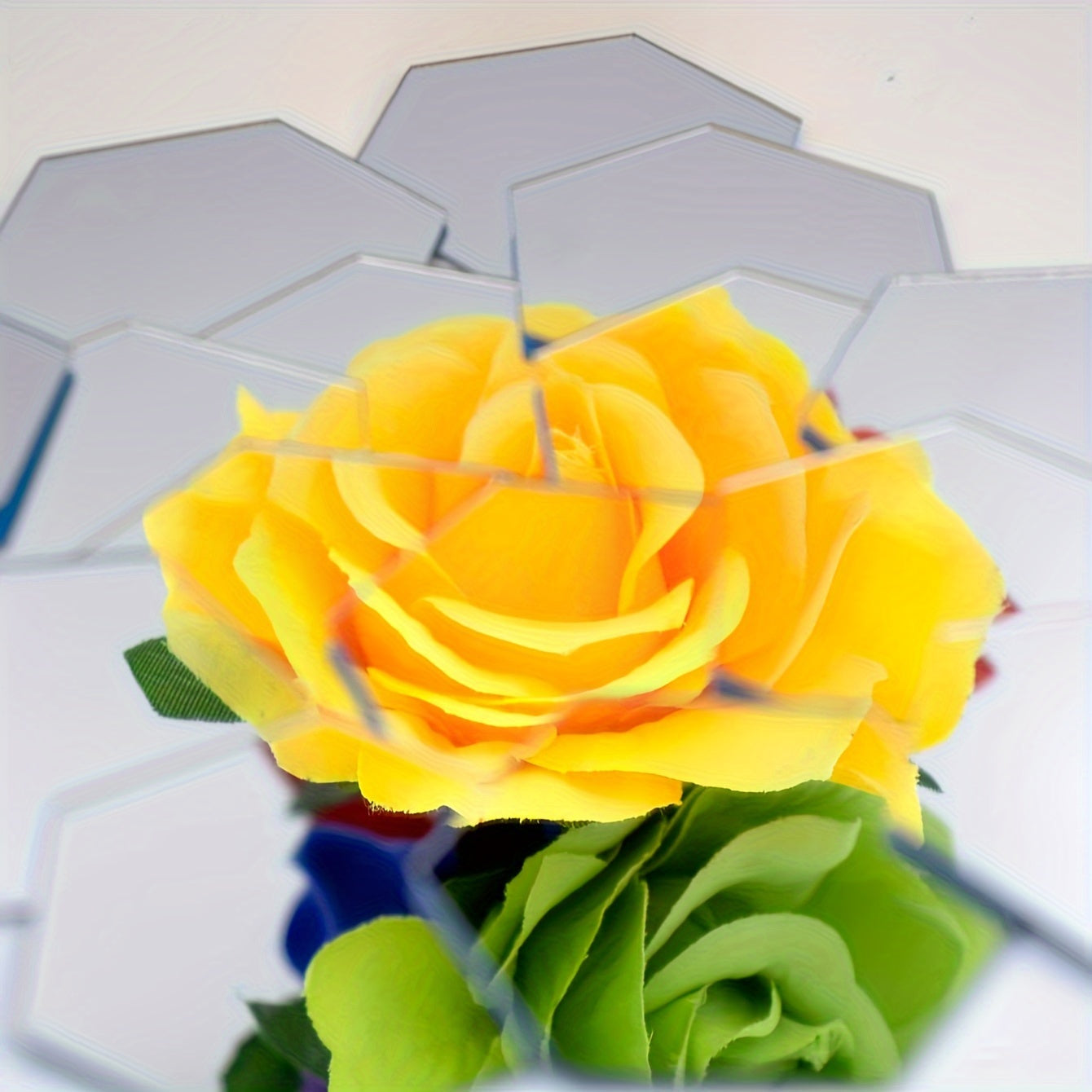 Hexagonal Mirror Wall Decals for Bathrooms Bedrooms Dorms Offices Gyms