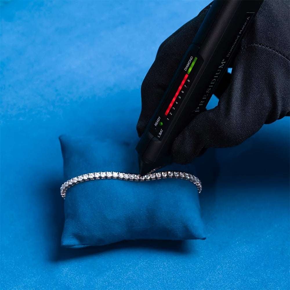 VVS Moissanite Tennis Bracelet for Women 3mm Yellow Silvery Jewelry