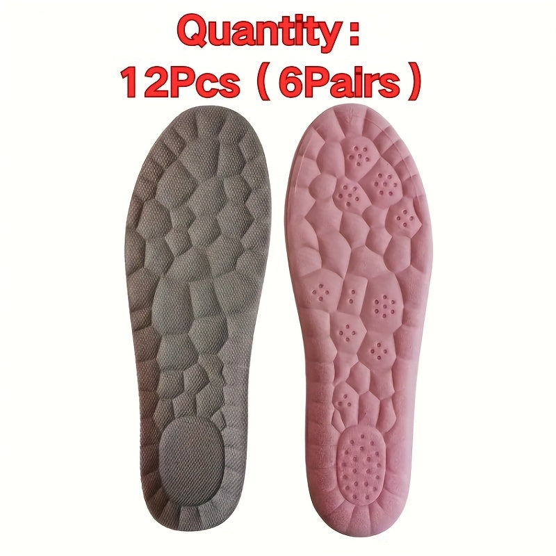 Ayollar sport insoles ro'za pink nafas oladigan namlikka chidamli 6 juft