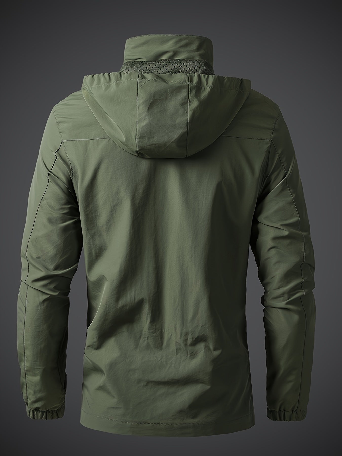 Men's Lightweight Polyamide Hooded Jacket for Hiking and Outdoor Activities