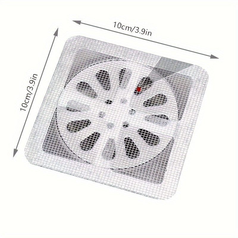 Self-Adhesive Hair Catcher Stickers for Shower Kitchen Sink Drain Cover Anti-Clog Insect Proof 10 Pack