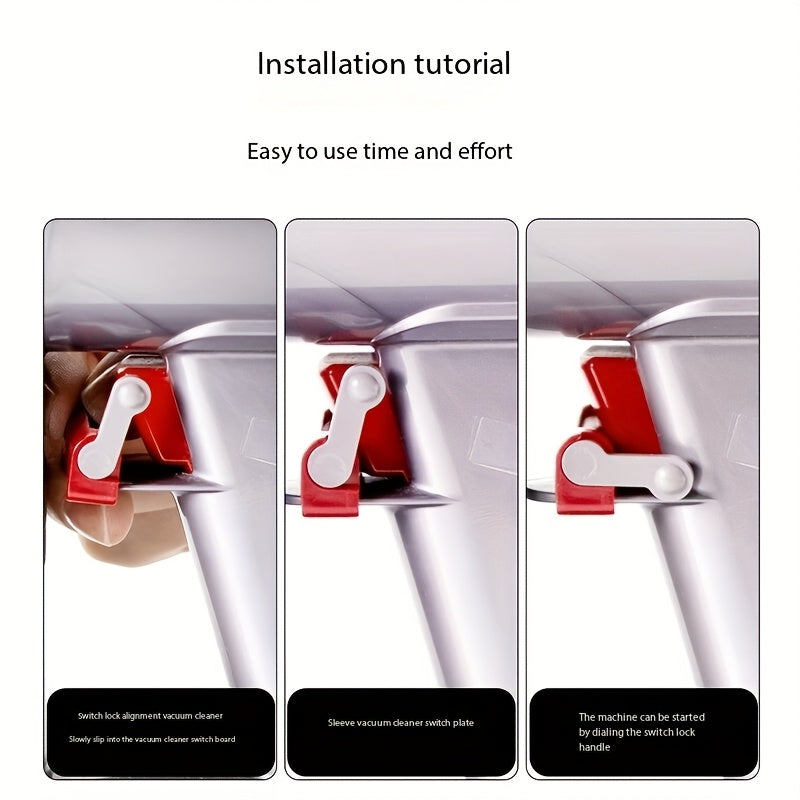 Set of 2 Vacuum Cleaner Switch Locks for Dyson V7 V8 V10 V11 V15 Red Power Key Locks