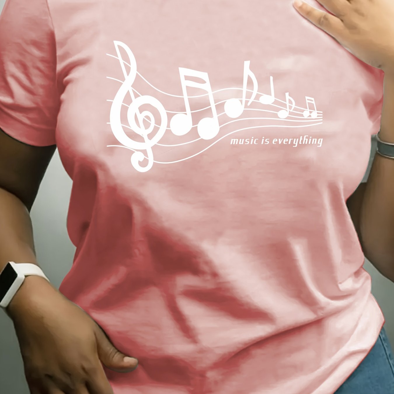 Women's Loose-Fit Casual T-Shirt Breathable Fabric Plus Size