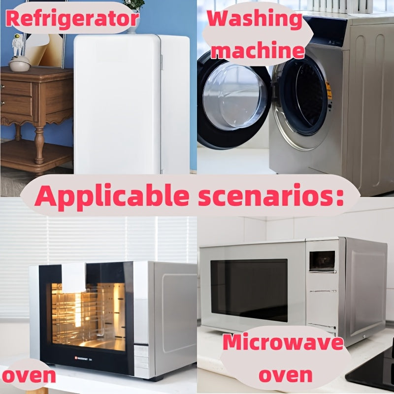 Waterproof Dustproof PEVA Cover for Refrigerators and Washing Machines with 6 Storage Bags