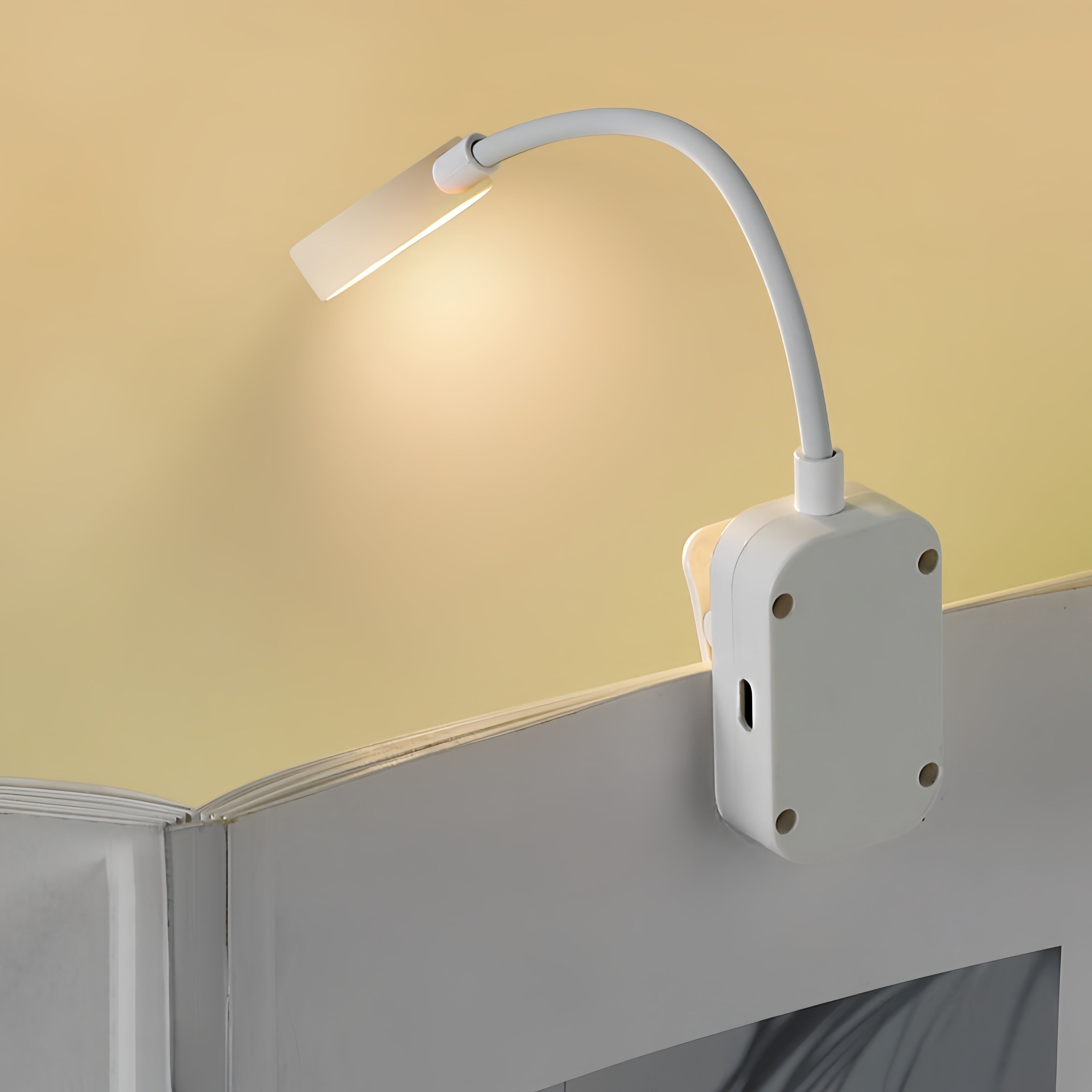 Geometrik kechki chiroq, uch rangli LED bilan, qayta zaryadlanadigan plastmassa, yotoqxona, oshxona, bar uchun