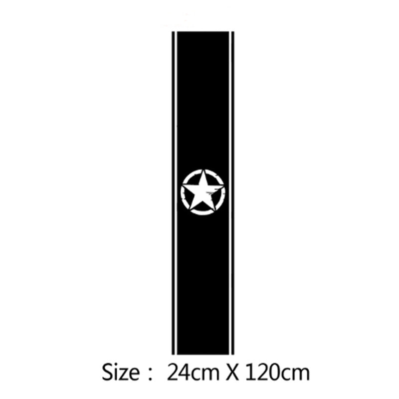Car Hood Sticker Personalize Stripe Auto Body Decoration Cover Film