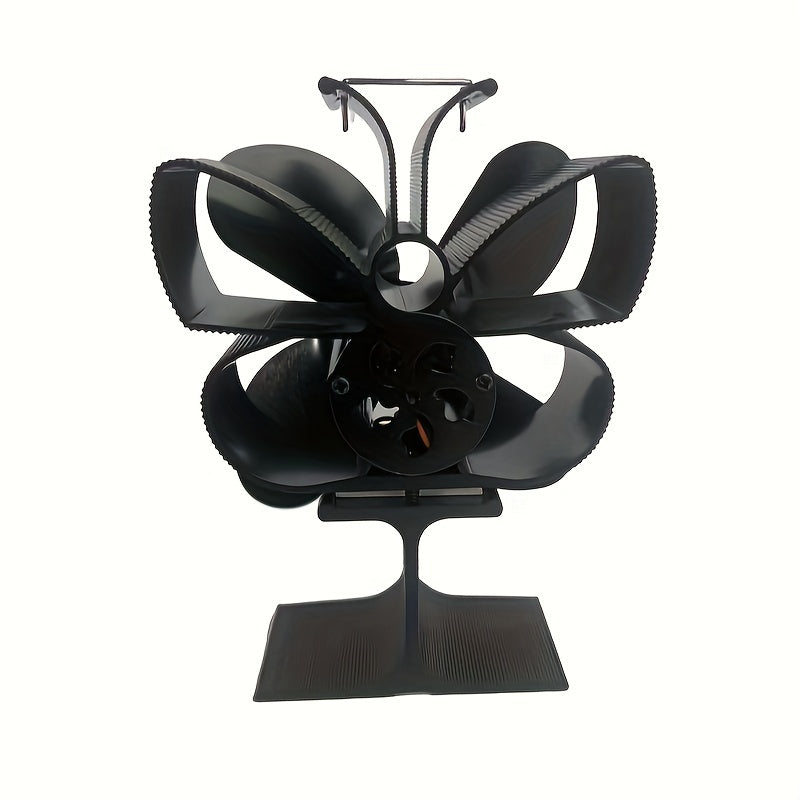2023 Thermal Power Fireplace Fan 4-Blade Self-Starting High-Temperature Resistant