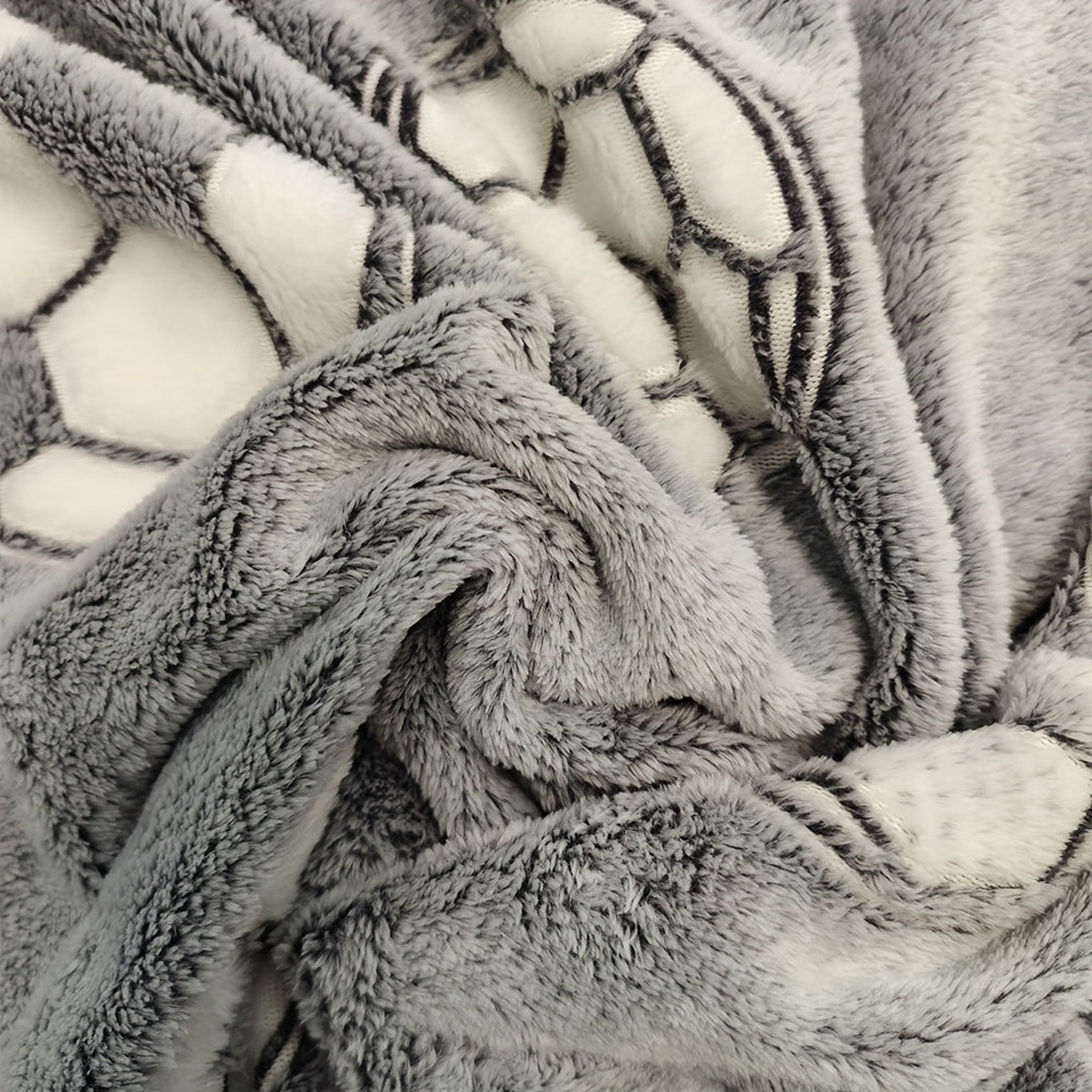 Manta de fútbol que brilla en la oscuridad, de franela, acogedora y suave, regalo para aficionados al deporte